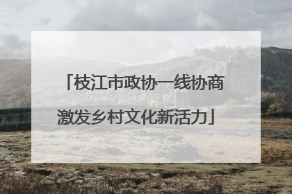枝江市政协一线协商激发乡村文化新活力