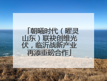 朝曦时代（曜灵山东）联袂创维光伏，临沂战新产业再添重磅合作