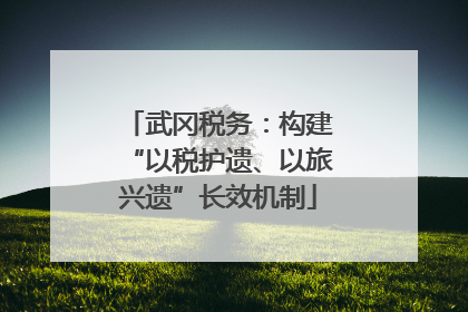 武冈税务：构建“以税护遗、以旅兴遗”长效机制