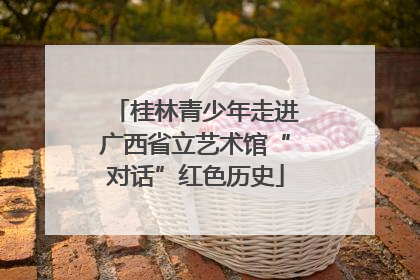 桂林青少年走进广西省立艺术馆“对话”红色历史