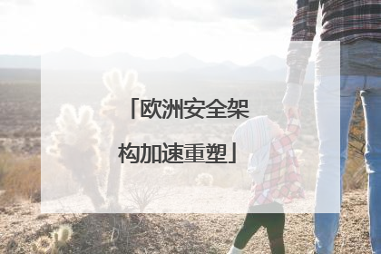 欧洲安全架构加速重塑
