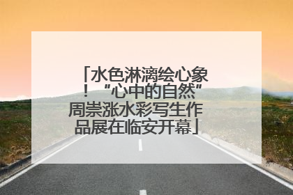 水色淋漓绘心象！“心中的自然”周崇涨水彩写生作品展在临安开幕
