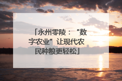 永州零陵：“数字农业”让现代农民种粮更轻松