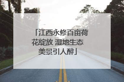 江西永修百亩荷花绽放 湿地生态美景引人醉