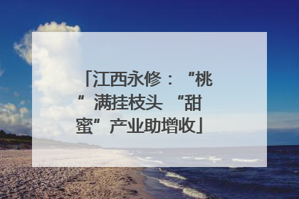 江西永修：“桃”满挂枝头 “甜蜜”产业助增收