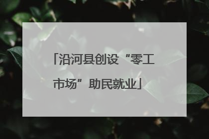 沿河县创设“零工市场”助民就业