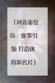 河北秦皇岛：赛事引领 打造体育新名片