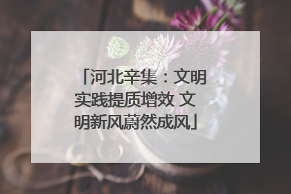 河北辛集：文明实践提质增效 文明新风蔚然成风