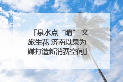 泉水点“睛” 文旅生花 济南以泉为媒打造新消费空间