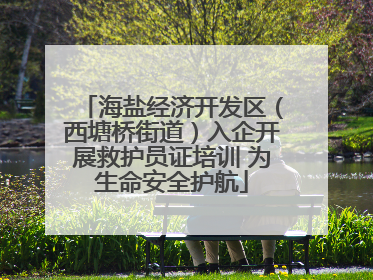 海盐经济开发区（西塘桥街道）入企开展救护员证培训 为生命安全护航