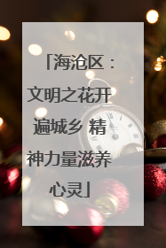 海沧区：文明之花开遍城乡 精神力量滋养心灵