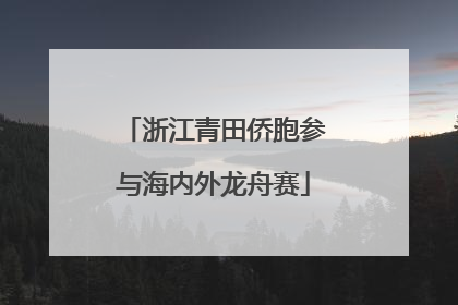 浙江青田侨胞参与海内外龙舟赛