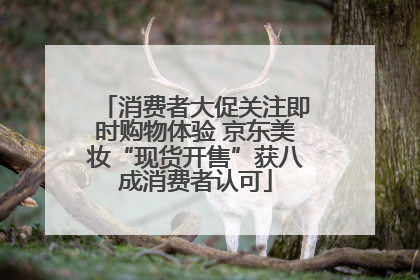 消费者大促关注即时购物体验 京东美妆“现货开售”获八成消费者认可