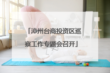 漳州台商投资区巡察工作专题会召开