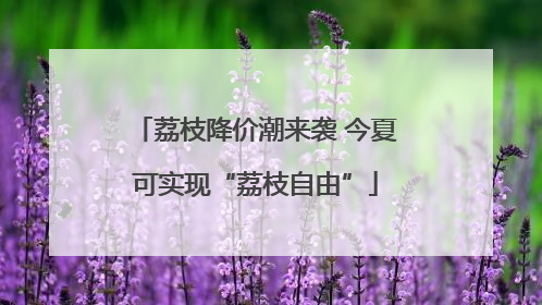 荔枝降价潮来袭 今夏可实现“荔枝自由”