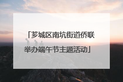 芗城区南坑街道侨联举办端午节主题活动