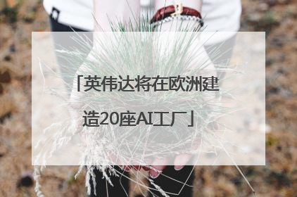 英伟达将在欧洲建造20座AI工厂