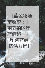 蓝色牧场丰收季：千亩养殖区年产值超三千万 海产经济活力足