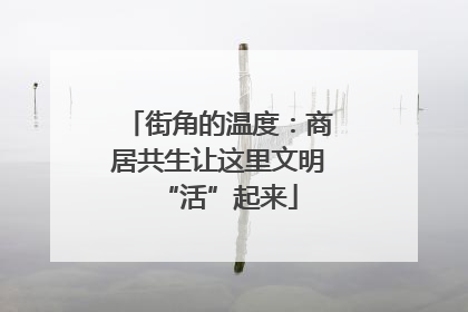 街角的温度：商居共生让这里文明“活”起来