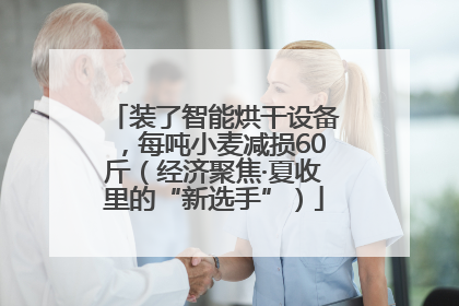 装了智能烘干设备，每吨小麦减损60斤（经济聚焦·夏收里的“新选手”）