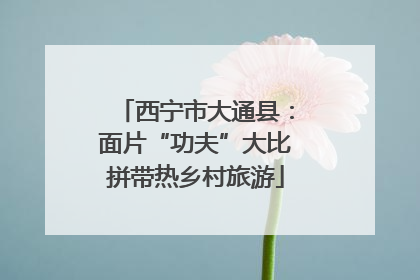 西宁市大通县：面片“功夫”大比拼带热乡村旅游