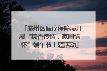 襄州区医疗保障局开展“粽香传情，家国情怀”端午节主题活动