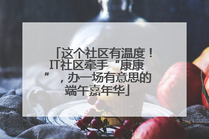 这个社区有温度！IT社区牵手“康康”，办一场有意思的端午嘉年华