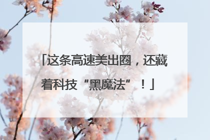 这条高速美出圈，还藏着科技“黑魔法”！
