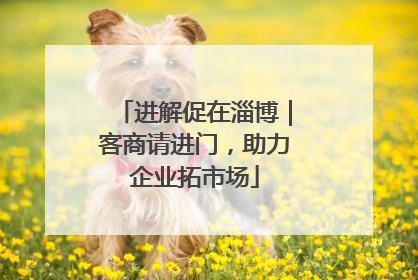 进解促在淄博｜客商请进门，助力企业拓市场