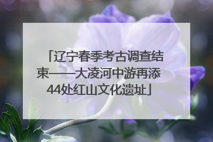 辽宁春季考古调查结束——大凌河中游再添44处红山文化遗址