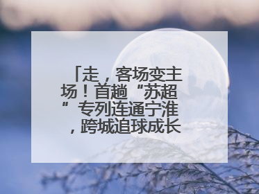 走，客场变主场！首趟“苏超”专列连通宁淮，跨城追球成长三角人新日常