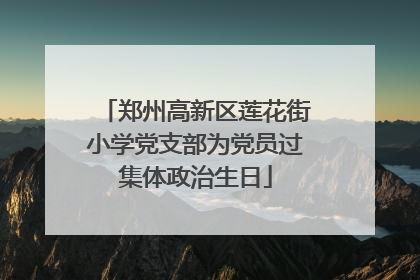 郑州高新区莲花街小学党支部为党员过集体政治生日