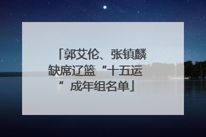 郭艾伦、张镇麟缺席辽篮“十五运”成年组名单
