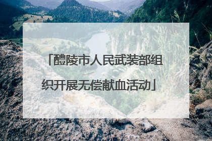 醴陵市人民武装部组织开展无偿献血活动