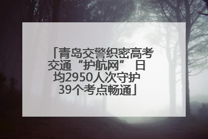 青岛交警织密高考交通“护航网” 日均2950人次守护39个考点畅通