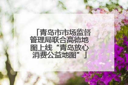 青岛市市场监督管理局联合高德地图上线“青岛放心消费公益地图”
