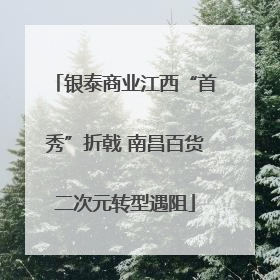银泰商业江西“首秀”折戟 南昌百货二次元转型遇阻
