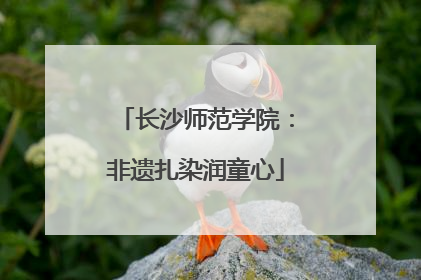 长沙师范学院：非遗扎染润童心