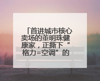 首进城市核心卖场的董明珠健康家，正撕下“格力=空调”的标签
