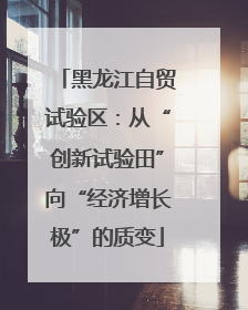 黑龙江自贸试验区：从“创新试验田”向“经济增长极”的质变