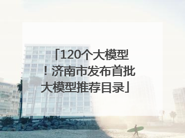 120个大模型！济南市发布首批大模型推荐目录