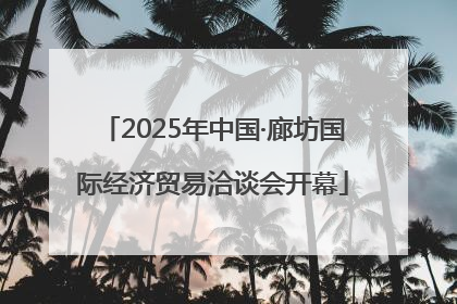 2025年中国·廊坊国际经济贸易洽谈会开幕