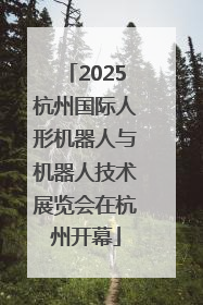2025杭州国际人形机器人与机器人技术展览会在杭州开幕