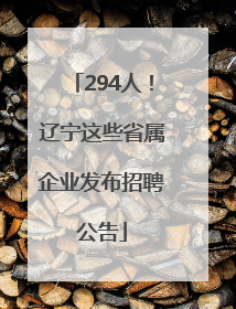 294人！辽宁这些省属企业发布招聘公告